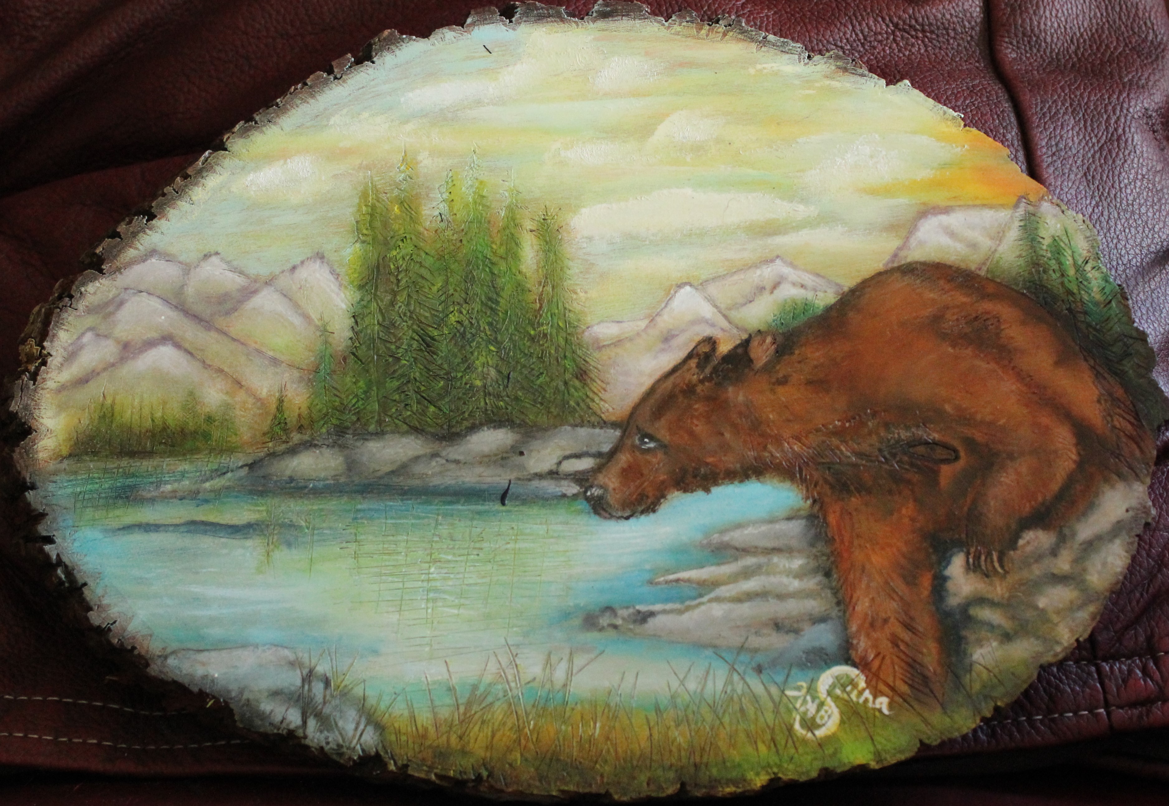 Wood Burn Bear